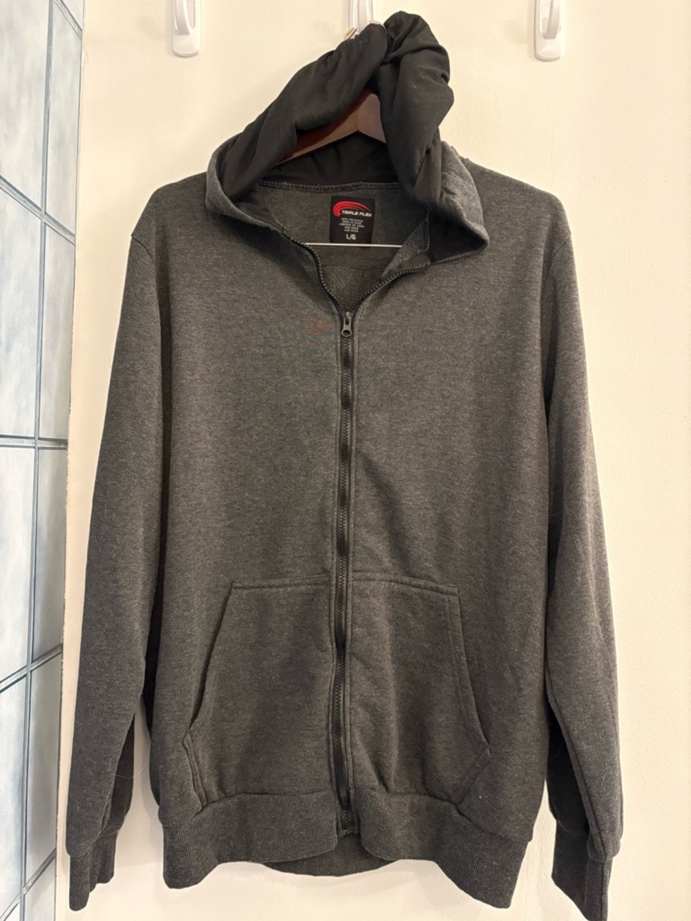 Magellan Outdoors Men's Full-Zip Hoodie - Charcoal Gray
